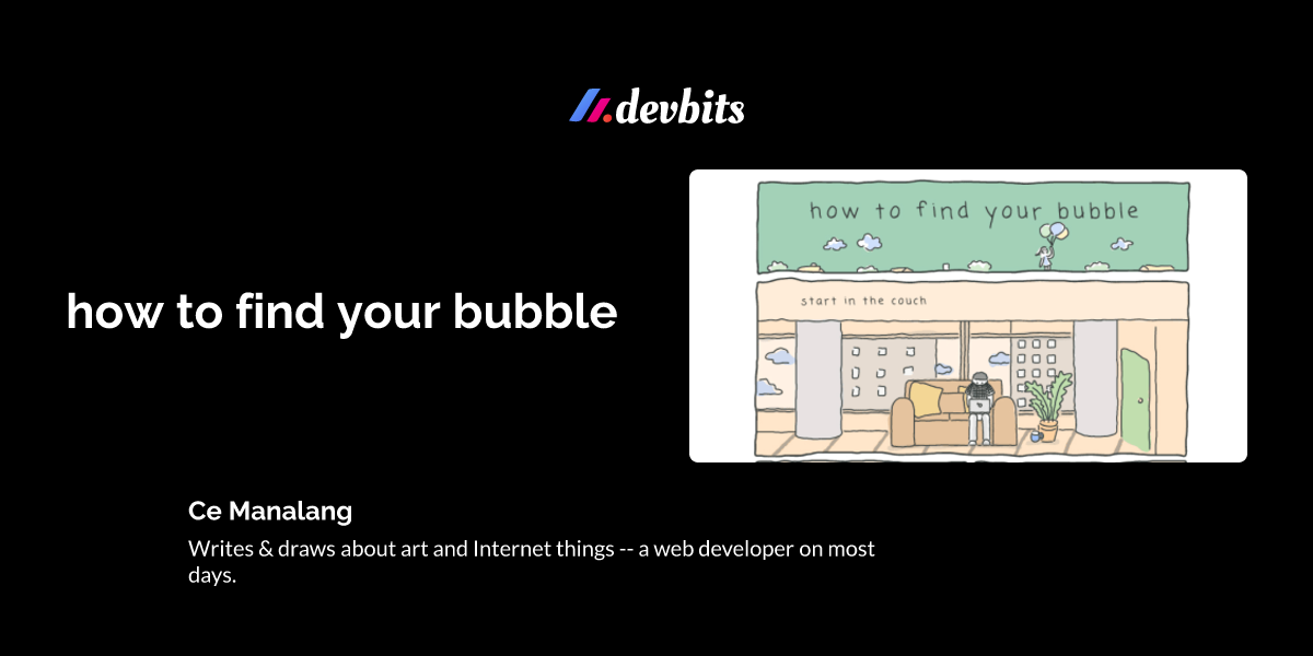 how to find your bubble
