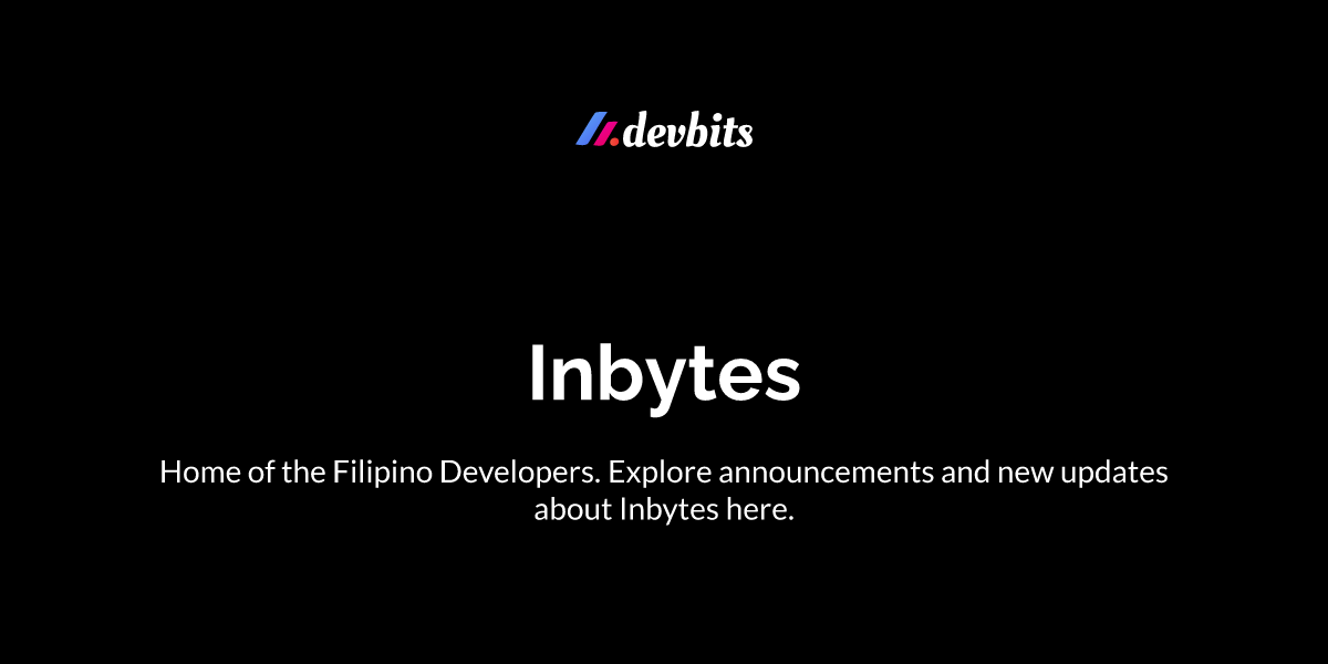 Inbytes - Devbits.ph